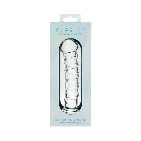 Clarity Seraphic Spiral Glass Dildo
