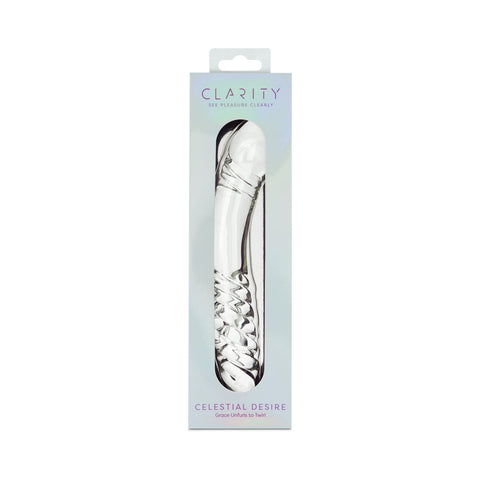 Clarity Celestial Desire Glass Dildo