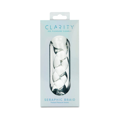 Clarity Seraphic Braid Glass Dildo